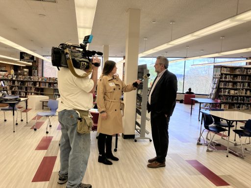 ron simon being interviewed by wnep